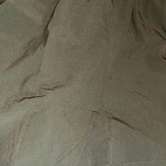 High Waist Skorts with Pockets, Olive Medium - Picture 2 of 4